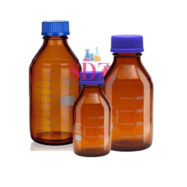 Frasco de Vidrio Ambar 250Ml Gl45