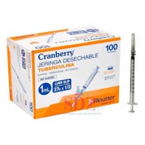 Jeringa Tuberculina 1Ml, Con Aguja