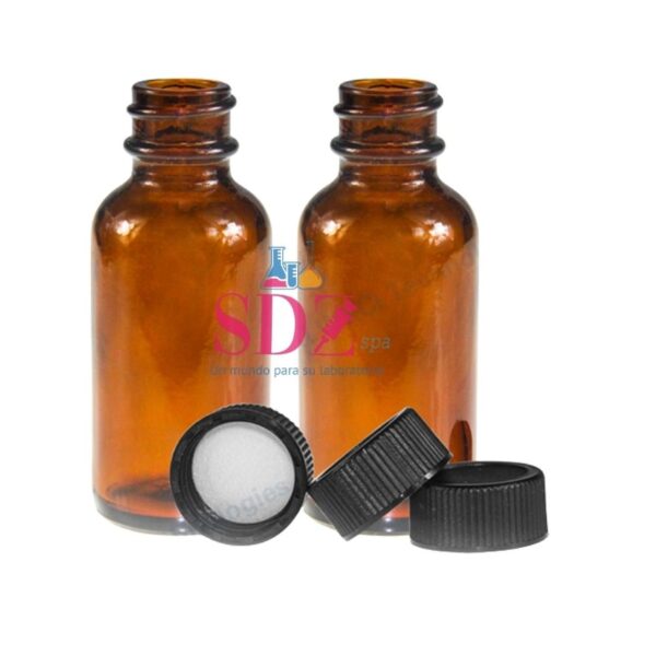 Kit Vial Ambar 20Ml C/Tapa Cerrada