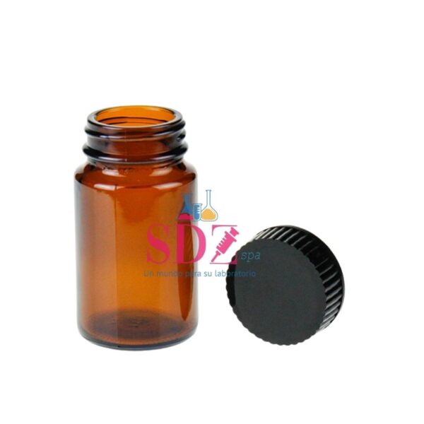 Kit Botella Ambar 75Ml C/Tapa