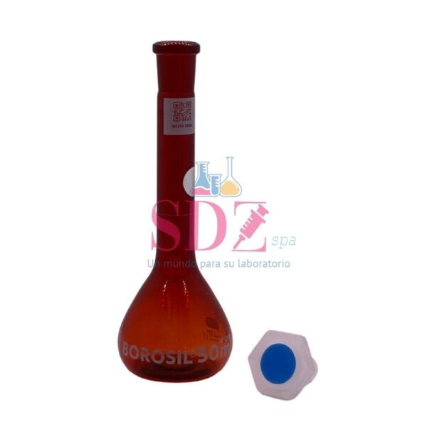 Matraz Aforado Ambar 50Ml, Ns 12/21