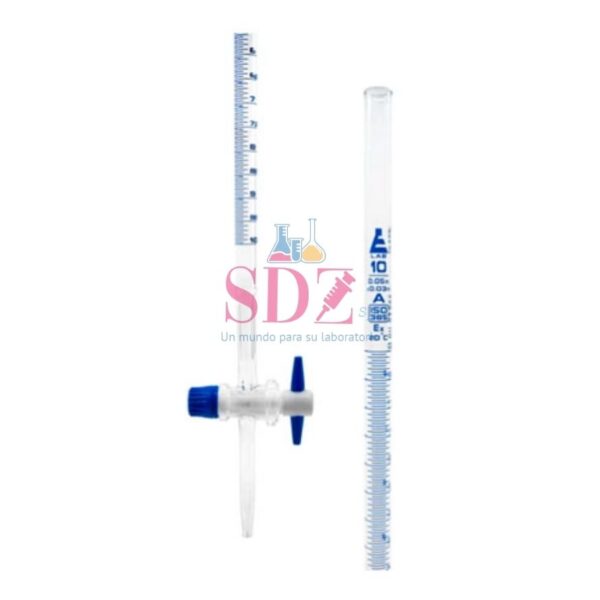 Bureta Recta 10Ml, Clase A